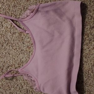 Pink/purple crop top